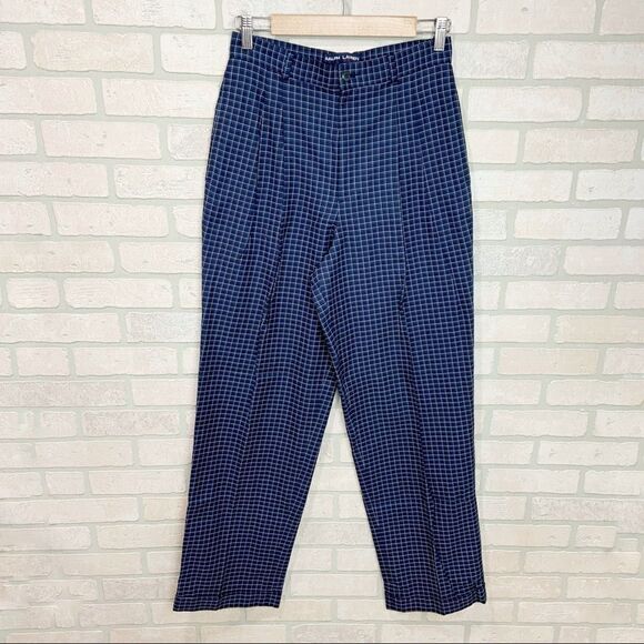 Y2K Ralph Lauren Sport Hi Rise Plaid Trouser - Picture 1 of 8